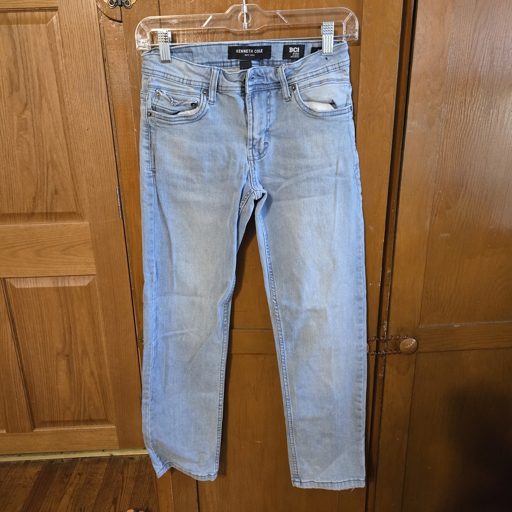 Kenneth Cole Sky Blue Denim Pants Size 12